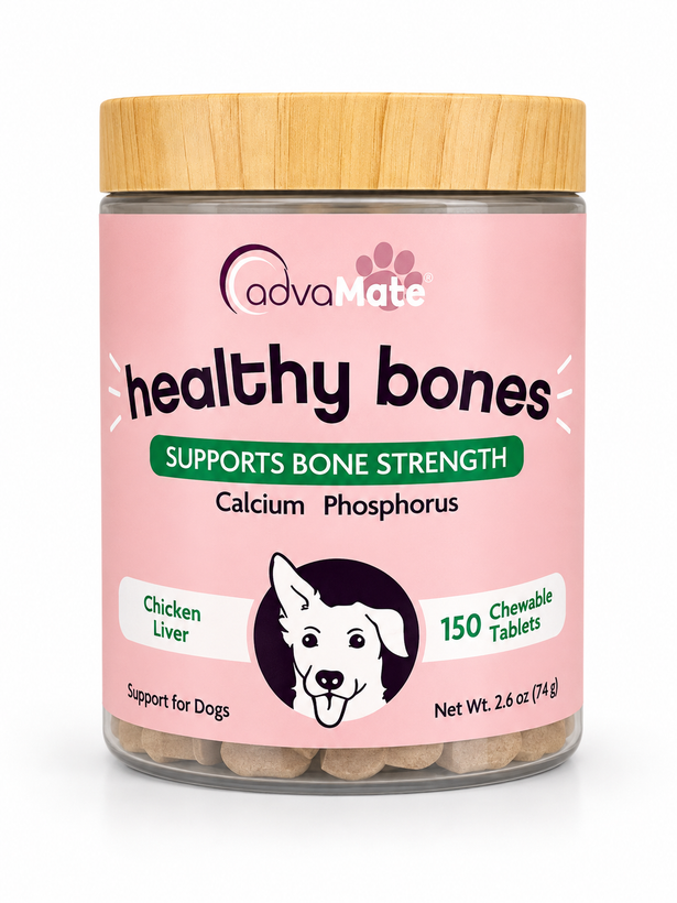 قرص کلسیم سگ AdvaMate Healthy Bones مدل Healthy Bones 150 عددی